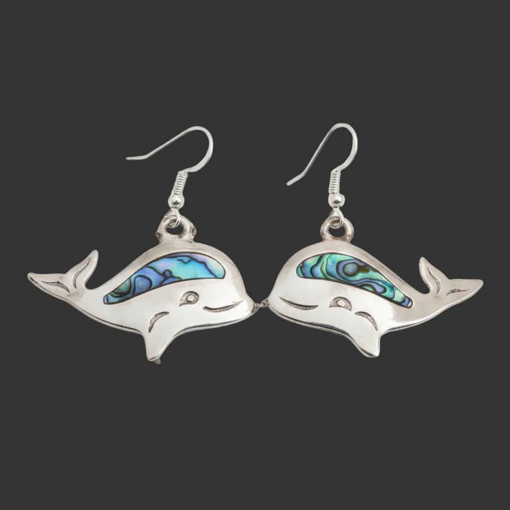 Earrings - Abalone Inlaid Design