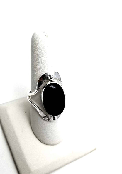 Lg Semi-Precious Stone Flip Ring