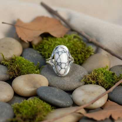 Lg Semiprecious Stone Inlay Rings