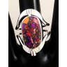 Lg Semi-Precious Stone Flip Ring