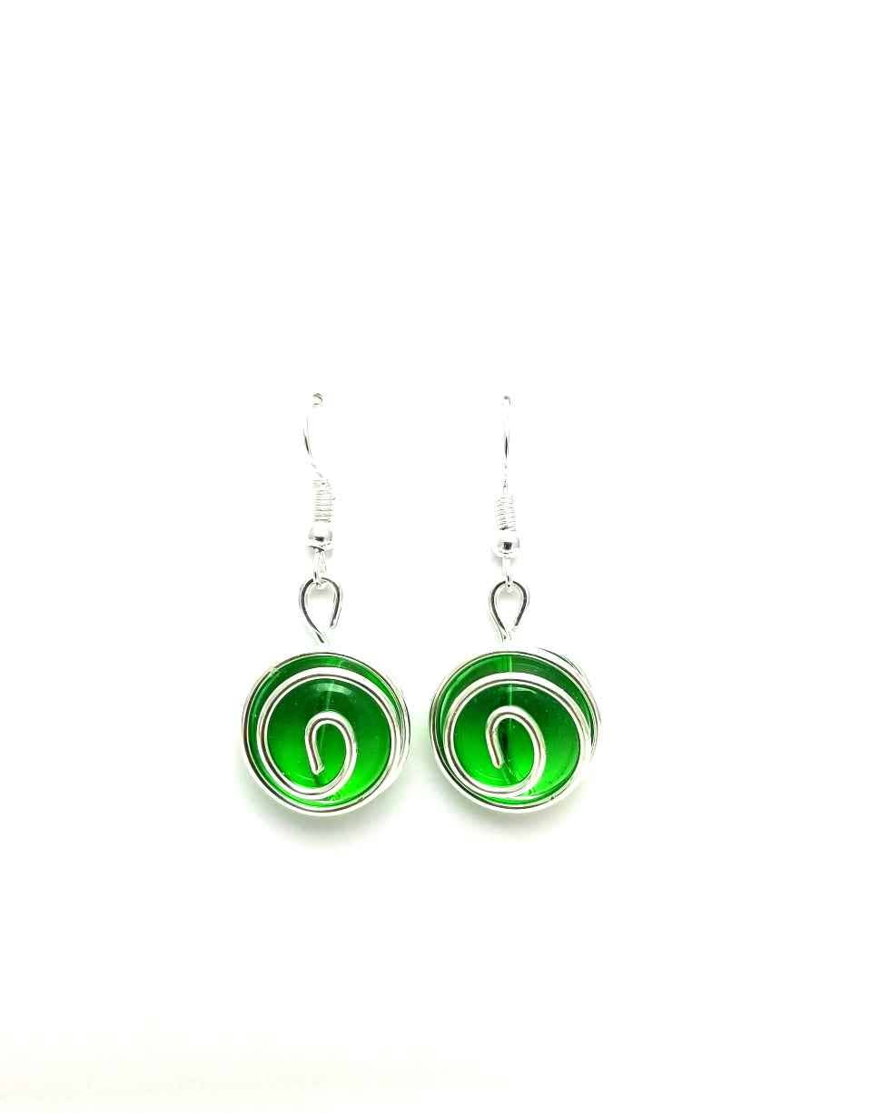 Earrings - Ocean Glass