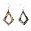 Earrings - Abalone Inlaid Geometric