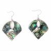 Earrings - Abalone Inlaid Geometric