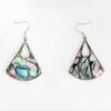 Earrings - Abalone Inlaid Geometric