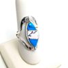 Flip Extra-large Semi-Precious Stone Inlaid Rings