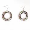 Earrings - Abalone Inlaid Geometric