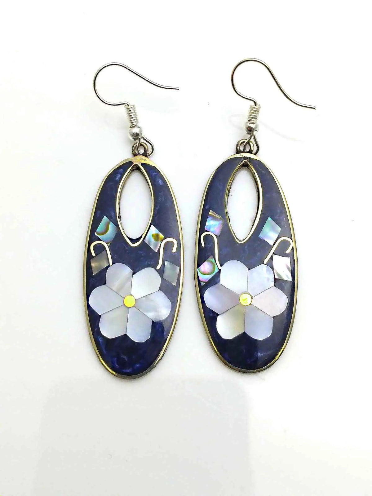 Earrings- Mother of Pearl Inlay