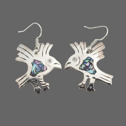 Earrings - Abalone Inlaid Design