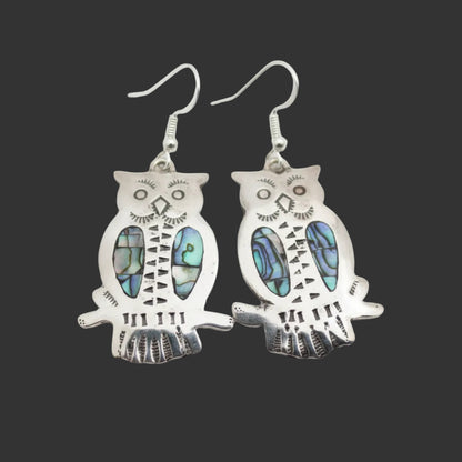 Earrings - Abalone Inlaid Design