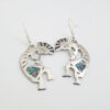 Earrings - Abalone Inlaid Design