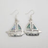 Earrings - Abalone Inlaid Design