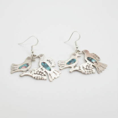 Earrings - Abalone Inlaid Design