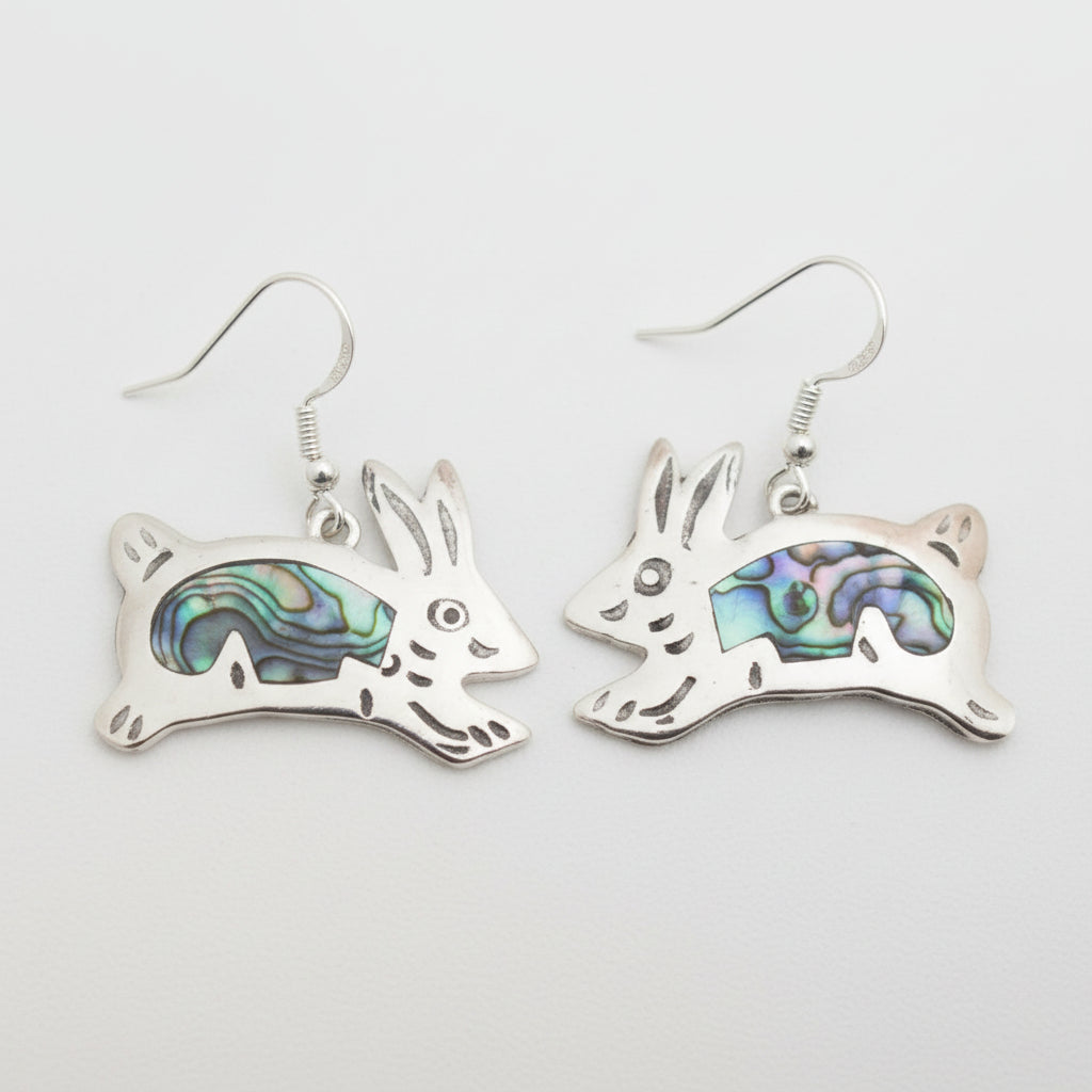 Earrings - Abalone Inlaid Design