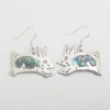 Earrings - Abalone Inlaid Design