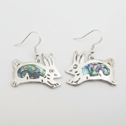 Earrings - Abalone Inlaid Design