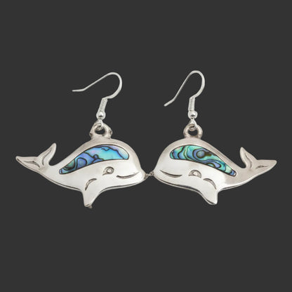 Earrings - Abalone Inlaid Design