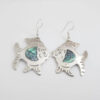 Earrings - Abalone Inlaid Design