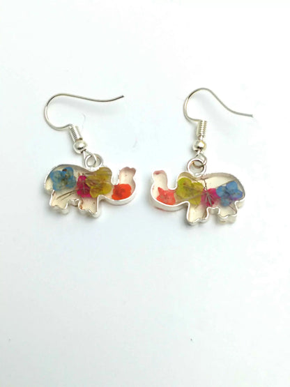 Earrings - Miniature Wildflower Terrarium Earrings