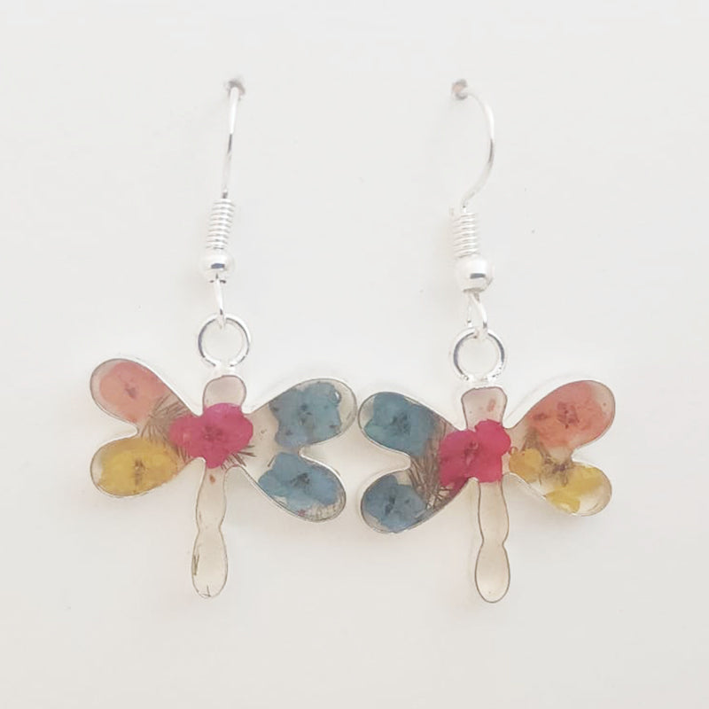 Earrings - Miniature Wildflower Terrarium Earrings