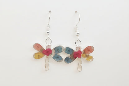 Earrings - Miniature Wildflower Terrarium Earrings