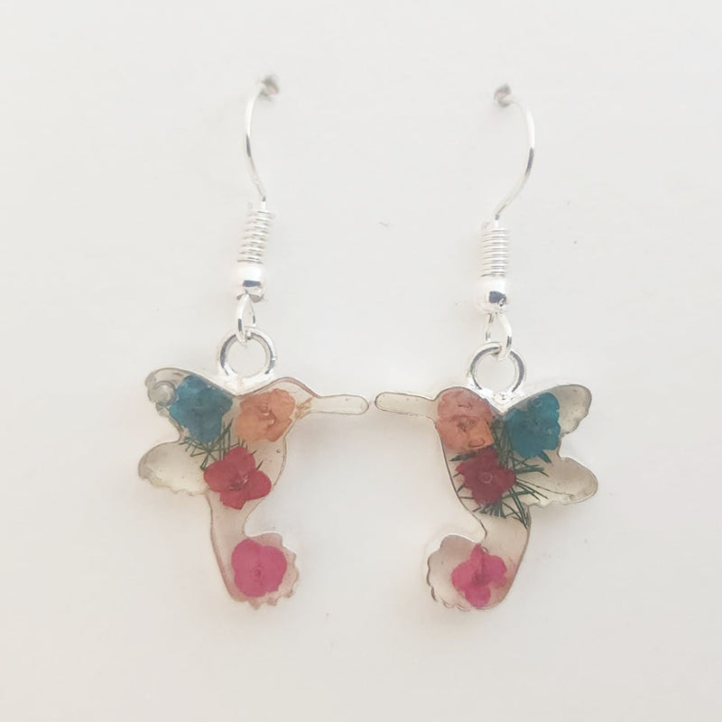 Earrings - Miniature Wildflower Terrarium Earrings