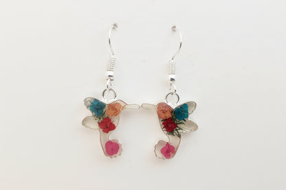 Earrings - Miniature Wildflower Terrarium Earrings