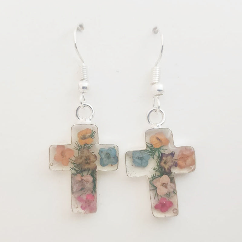 Earrings - Miniature Wildflower Terrarium Earrings