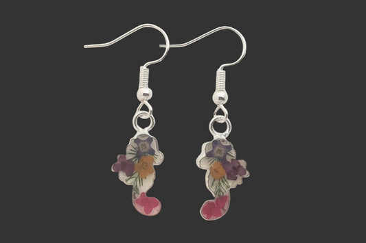 Earrings - Miniature Wildflower Terrarium Earrings