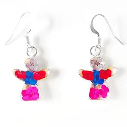 Earrings - Wildflower Angel Terrarium Earrings