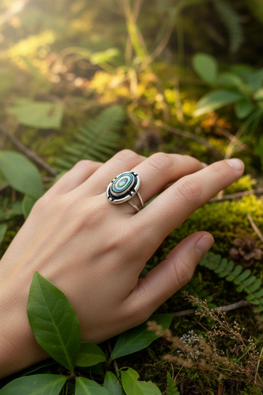 Native Americans Abalone Ring