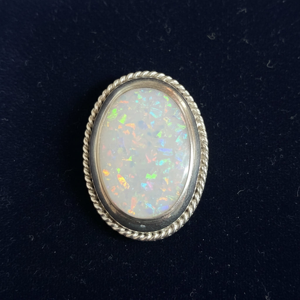 Oval Natural Stone Statement Ring