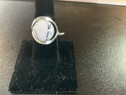 Lg Semiprecious Stone Inlay Rings