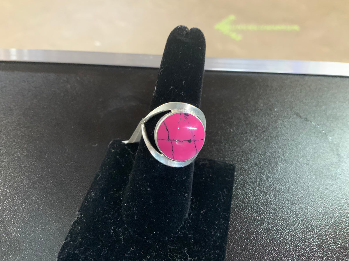 Lg Semiprecious Stone Inlay Rings