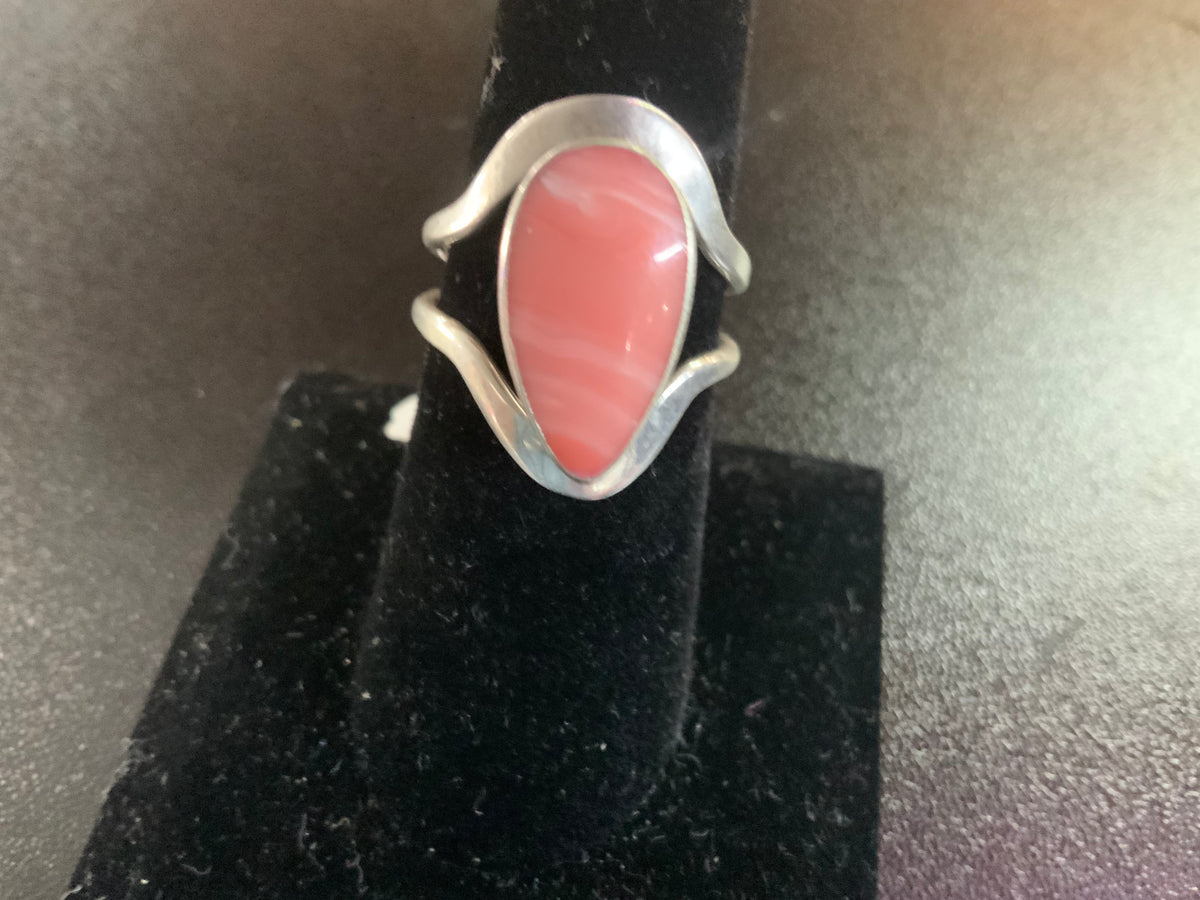 Lg Semiprecious Stone Inlay Rings