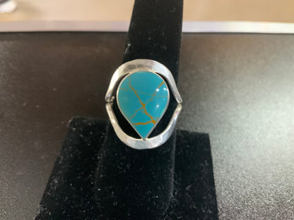 Lg Semiprecious Stone Inlay Rings