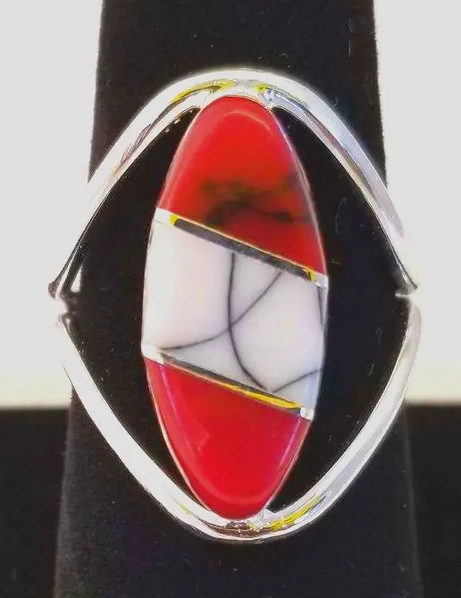 Western Sunset Silver Ring