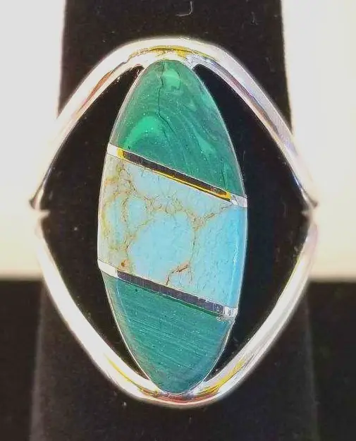 Western Sunset Silver Ring