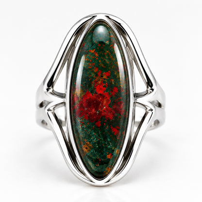 Wildflower Silver Terrarium Ring