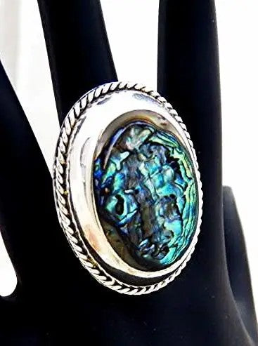 Oval Natural Stone Statement Ring