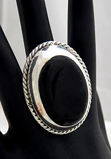 Oval Natural Stone Statement Ring