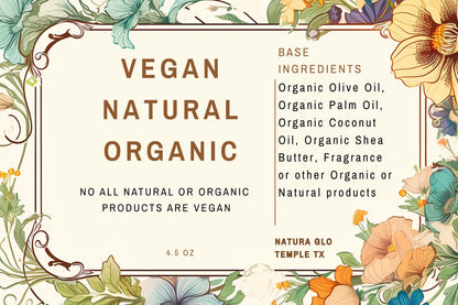 Vegan, Natural, and Organic Soaps
