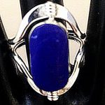 Flip Extra-large Semi-Precious Stone Inlaid Rings