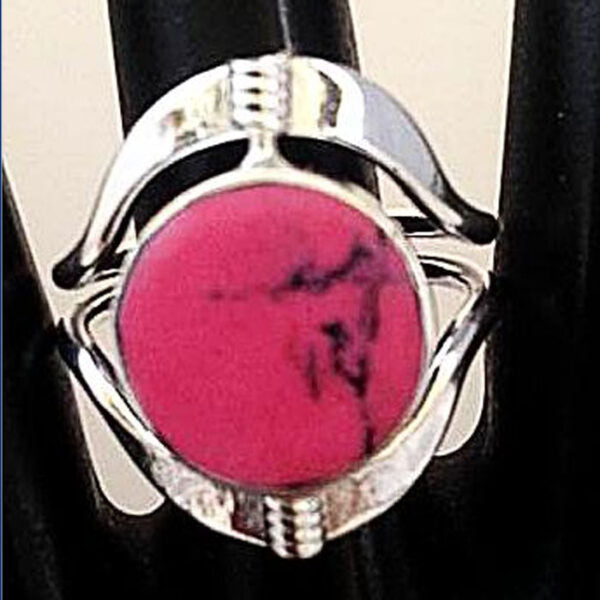 Flip Extra-large Semi-Precious Stone Inlaid Rings