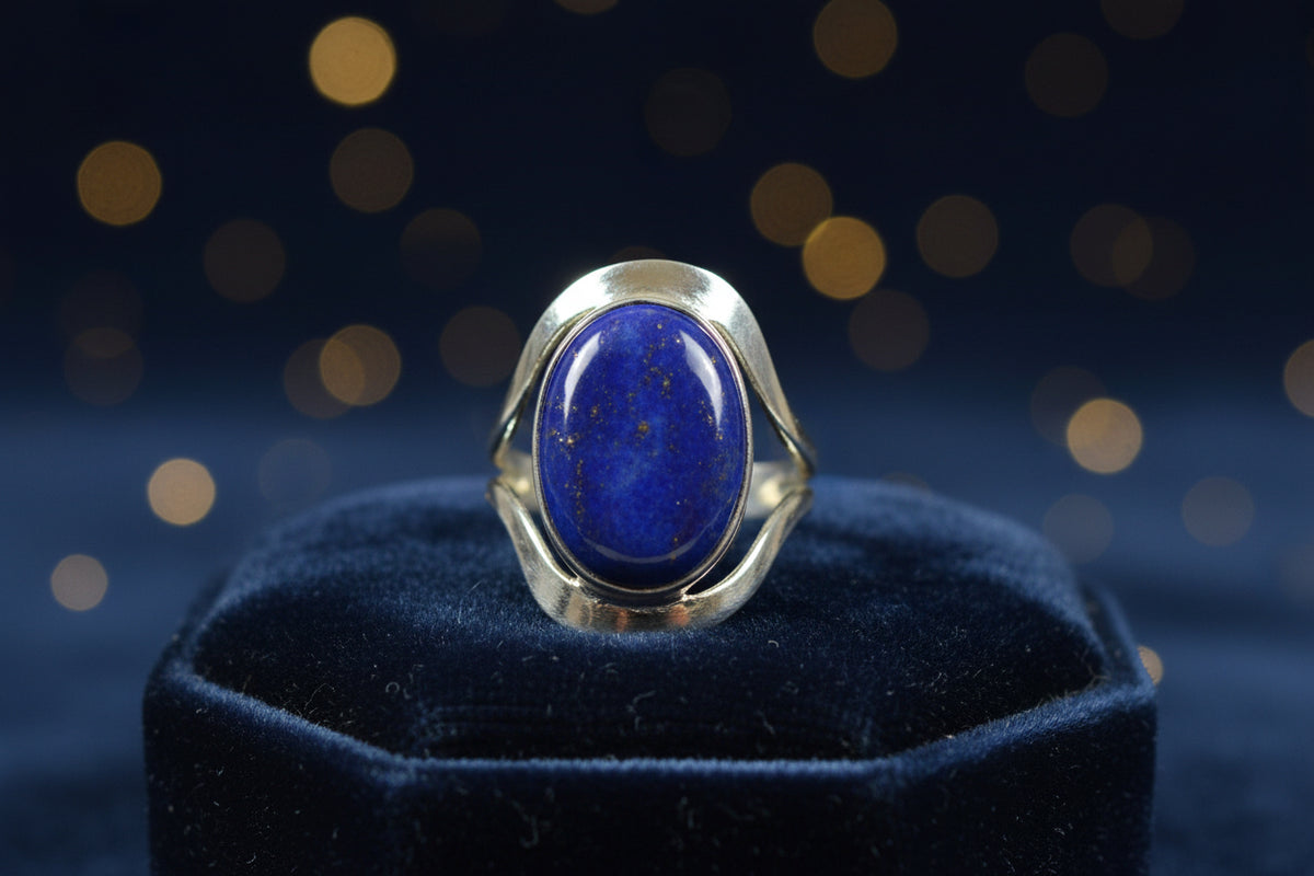 Lg Semiprecious Stone Inlay Rings