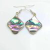 Earrings - Abalone Inlaid Geometric