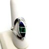 Flip Extra-large Semi-Precious Stone Inlaid Rings