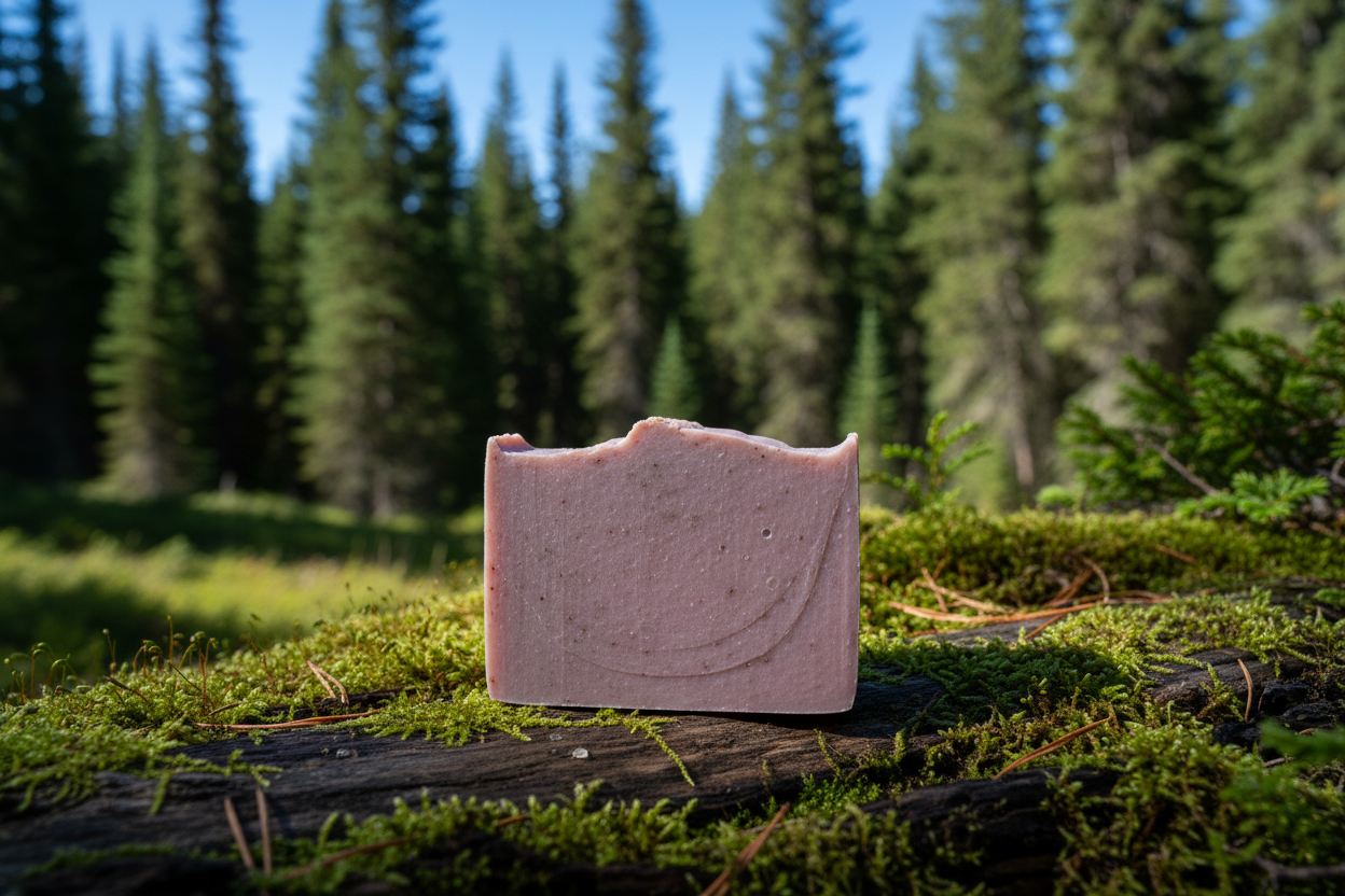 add a background of mountain woods