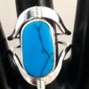 Flip Extra-large Semi-Precious Stone Inlaid Rings