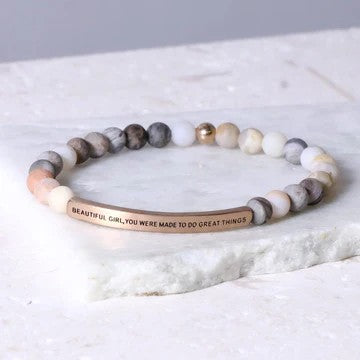 Bracelet: Beautiful Girl - Bamboo Agate