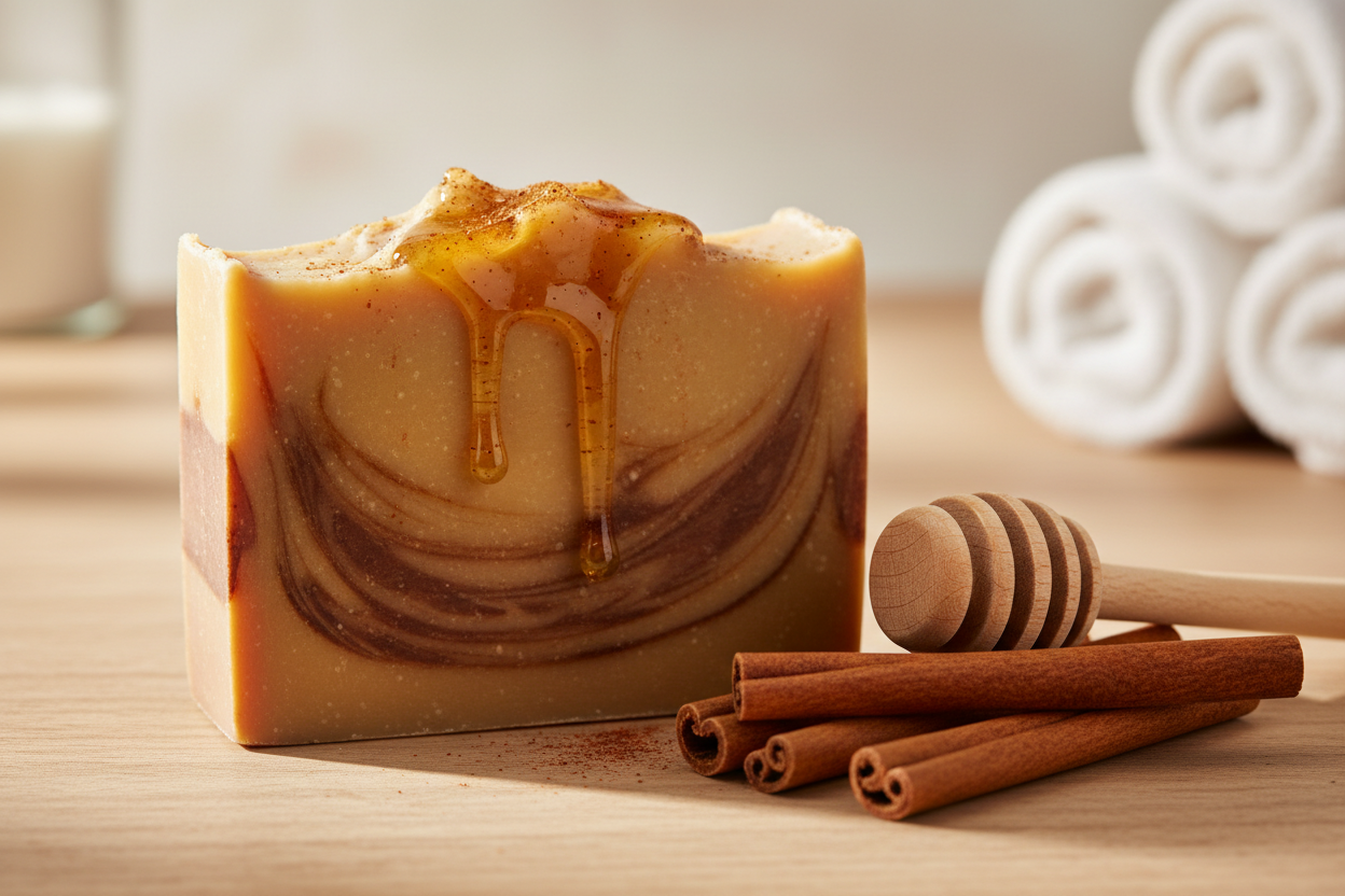 cinnamon and honey soap